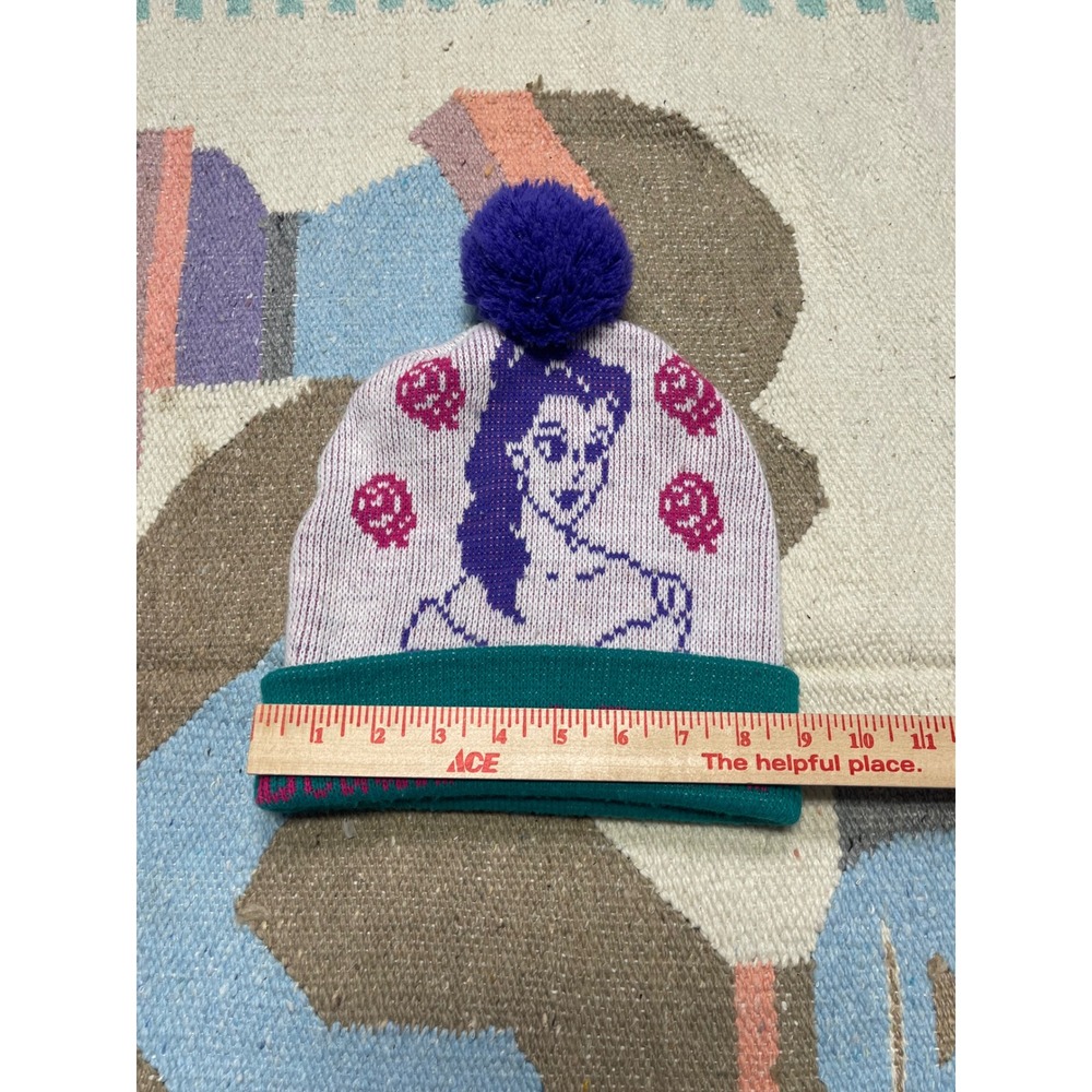 Vintage Disney "Beauty And The Beast" Pom Beanie … - image 6